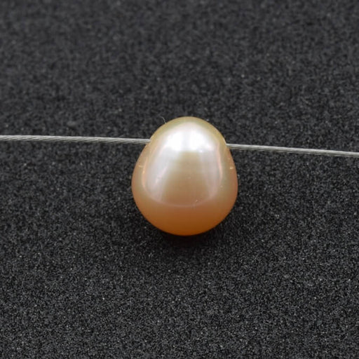 Achat Perle d&#39;eau douce goutte rosé 8.5-10x11mm - Trou: 0.5mm (1)