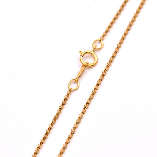Collier chaine jaseron gold filled 1.5mm - 45cm (1)