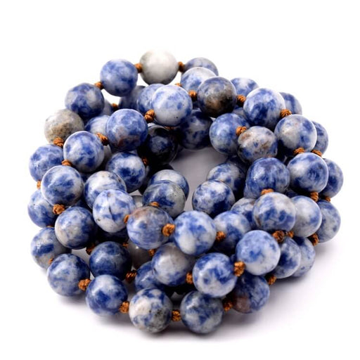 Achat Sautoir en perles de sodalite ronde 9mm longueur 90cm (1)