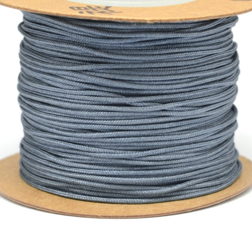 Achat Cordon nylon soyeux bleu ardoise - 1 mm (5m)