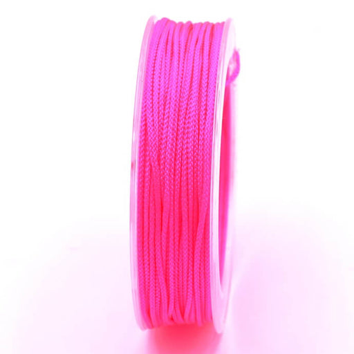 Achat Cordon nylon tressé rose fluo 1.5mm - Bobine 18m (1)