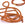 Grossiste en Cordon polyester tressé marron noisette 2x3mm (2m)