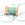 Grossiste en Cordon polyester torsadé turquoise et fil doré 1mm (2m)
