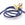 Vente au détail Cordon en cuir rond tressé bleu 3mm (50cm)