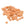 Vente au détail Paillettes cuvette sequin à coudre beige orange 5mm - Trou 1mm (10g)