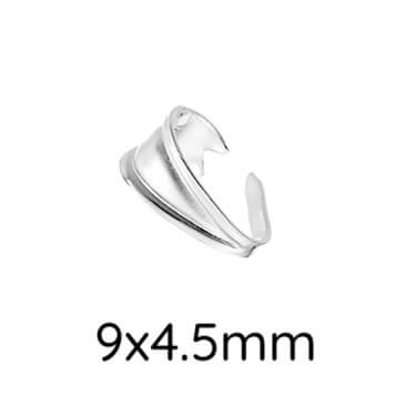 Belière en argent 925 9x4.5mm - Tige: 1.5mm (1)