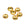 Grossiste en Coquilles fleur en laiton doré 8mm - Trou 1mm (6)