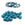 Vente au détail Perle ovale en résine vert bleu canard 13x10mm - Trou : 1.8mm (20)