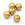 Grossiste en Perle ronde en résine or bronze 14mm - Trou : 1.8mm (30)