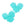 Vente au détail Perle fleur résine néon turquoise 25mm - Trou: 2mm (2)