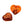 Grossiste en Perles coeur en verre ambre gravure doré 16x18mm - Trou: 1mm (2)
