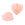 Vente au détail Perles coeur en verre rose gravure doré 16x18mm - Trou: 1mm (2)
