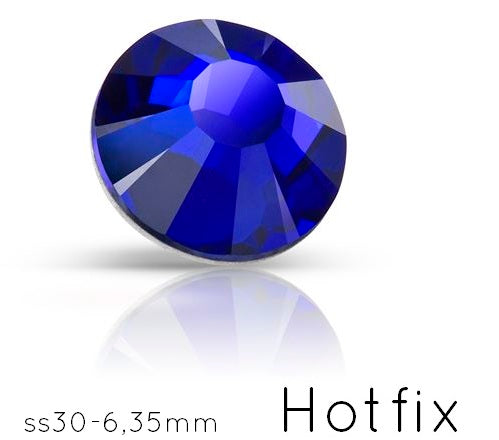 Achat Strass hotfix Preciosa Cobalt Blue - ss30-6.35mm (12)