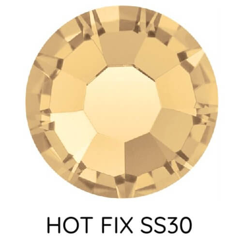 Strass hotfix Preciosa Light Colorado Topaz - ss30-6.35mm (12)