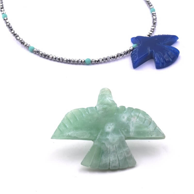 Pendentif Ancien En Jade Vert Chinois Naturel - Certificat D'Authenticité Inclus | Collier En Pierre Précieuse Haïtien