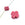 Grossiste en Perle croix Rhodonite 8mmx3mm - Trou: 1.1mm (1)