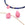 Grossiste en Pendentif perle goutte à facettes plate jade teinté rose 9-10mm - Trou: 0.8mm (2)