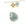 Vente au détail Perle coeur à facettes en amazonite 8mm - Trou: 1mm (1)