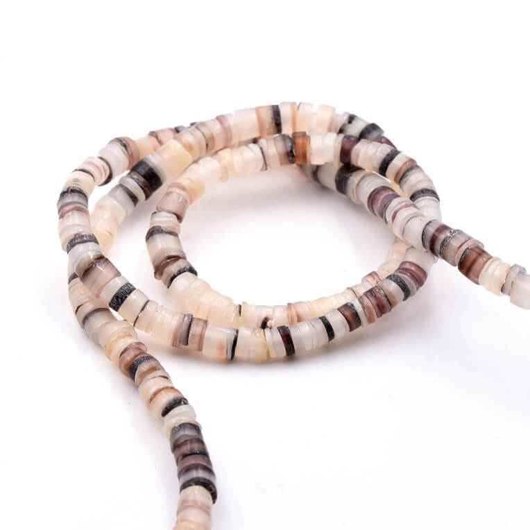 Bracelets De Cheville Réglables Coquillage Naturel - Lot De 2 (Blanc Et Noir) - Style Bohème Plage
