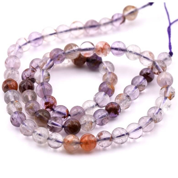 20 Perles Rondelle Strass Argenté 8mm Violet - Pour Création De Bijoux DIY