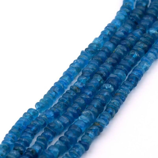Perles heishi apatite 4-5x2-3mm - Trou: 0.4mm (1 Fil-33cm)