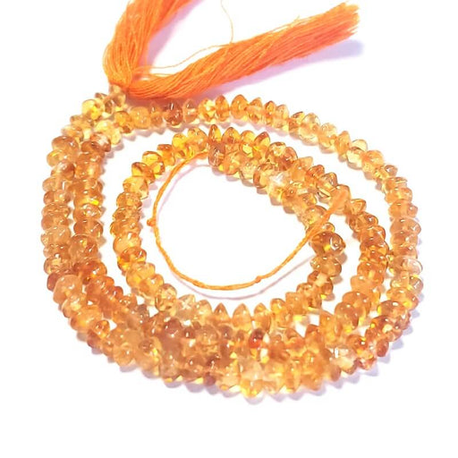 Achat Perle bouton en Citrine 5-6x2-3mm - Trou : 0.5mm (1 Fil-35cm)