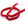 Grossiste en Perles rondelle jade teinté rouge framboise 8x6mm-trou: 1mm - fil 37cm (1)