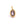 Grossiste en Pendentif charm ovale acier doré perlé zircon violet parme 10x5mm (1)