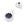 Grossiste en Pendentif rond laiton argenté - zircon bleu  - 5mm - Trou: 1mm (2)