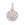 Grossiste en Pendentif médaille en laiton pavé de zircons - 8mm (1)