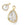 Grossiste en Pendentif goutte laiton doré zircon 11,5x7mm (1)