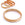 Grossiste en Bracelet jonc corne feuille d'or 65mm - largeur : 10mm (1)