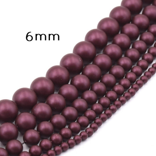Perles 5810 cristal Autrichien - Crystal Elderberry Pearl 6mm (20)