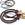 Vente au détail Cordon en cuir rond tressé marron foncé 3mm (50cm)