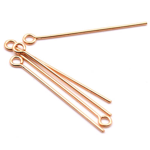 Achat Clou à oeil gold filled 0,6x25.4mm - Trou: 1mm (5)