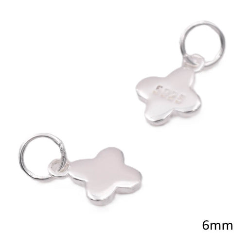 Achat Pendentif trèfle en argent 925 6mm - Trou: 2mm (1)
