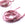 Vente au détail Cordon de soie naturelle teinture main rose parme 2mm (1m)