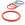 Grossiste en Bracelet jonc en résine orange 6mm - 68cm diamètre intérieur (1)