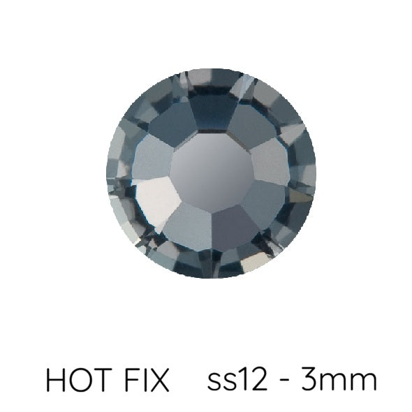 Strass Hotfix Preciosa Crystal NightFall - ss12-3mm (80)
