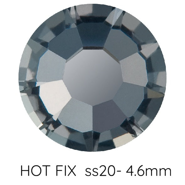 Strass Hotfix Preciosa Crystal NightFall - ss20-4.6mm (60)