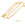 Vente au détail Collier Chaine Trombone Strié Acier doré OR 47cm - 12x4x1mm avec Fermoir T (1)