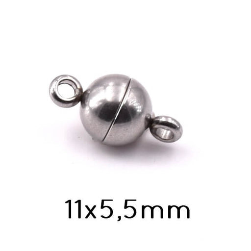 Achat Fermoir Magnétique Acier Inoxydable 11x5,5mm (1)