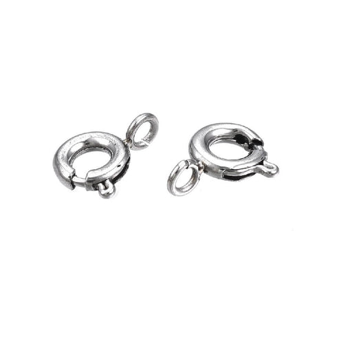 Fermoirs ronds acier inoxydable 6.5mm (5)