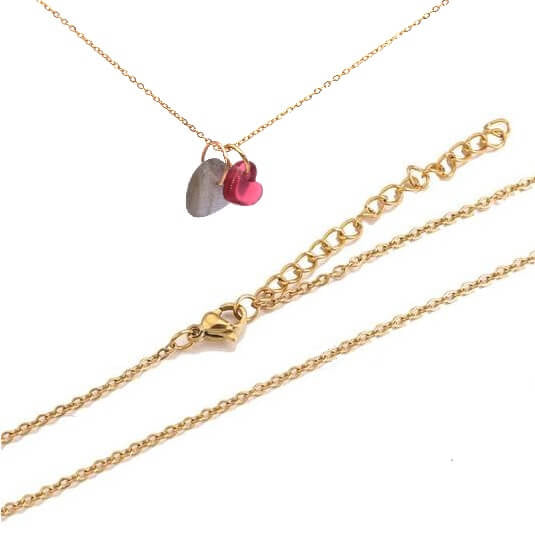 Collier Chaine  Fine Maille Forçat Acier Doré 40cm - 1.2mm (1)