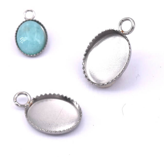 Lot De 20 Perles Intercalaires Spacers Argentées 7,5x4,5mm - Apprêts Pour Création De Bijoux A154