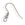 Vente au détail Boucles d'oreilles Crochets laiton argenté 18mm (10)