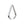 Vente au détail Belière triangle pour pendentif métal couleur argent 5X6mm (10)