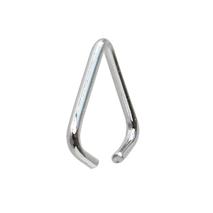 Belière triangle pour pendentif métal couleur argent 5X6mm (10)