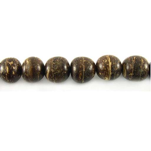 Achat Perle ronde coco naturel sur fil 8mm (1)