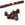 Vente au détail Perles Rondelles TUBE en Bois de Wenge Naturel 8x8mm - Trou: 1.4mm (20)